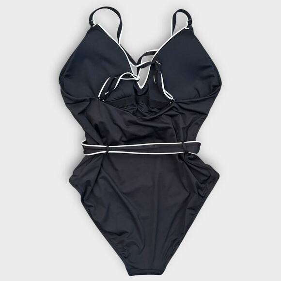 Seafolly Active Piped One-Piece Swimsuit Size US/12 - Picture 4 of 8